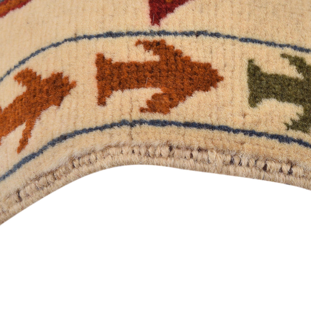 Collector’s Afghan War Weapons Rug 3.9x2.7 ft