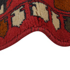 Afghan Weapon Design War Rug 4.1x2.5 ft