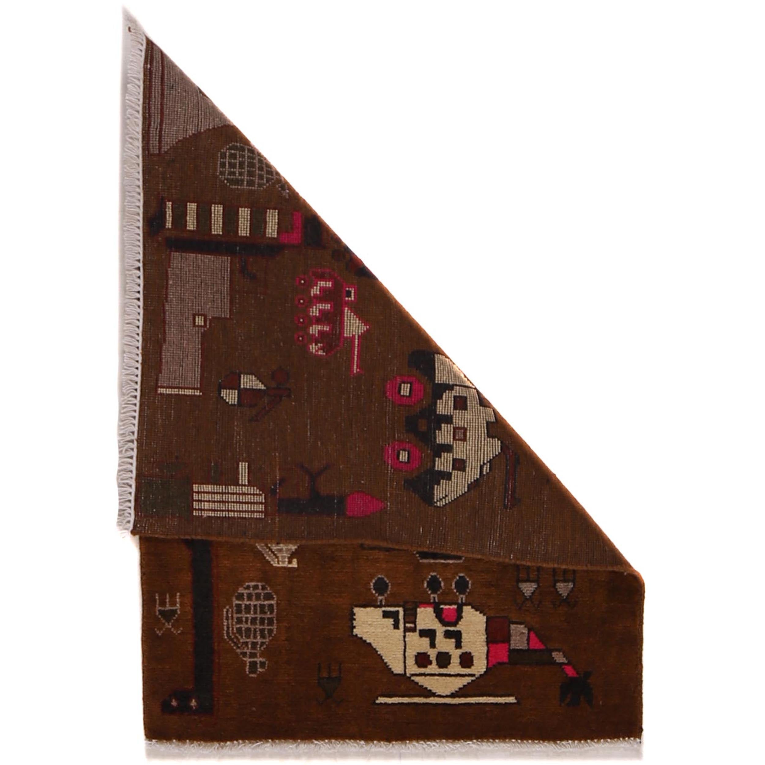 Afghan AK-47 Collector Story Carpet 2.8x2 ft