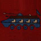 Afghan Weapon Motif Carpet 4.8x3.3 ft