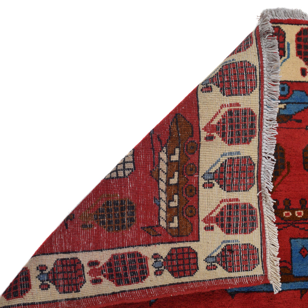 Afghan Weapon Motif Carpet 4.8x3.3 ft