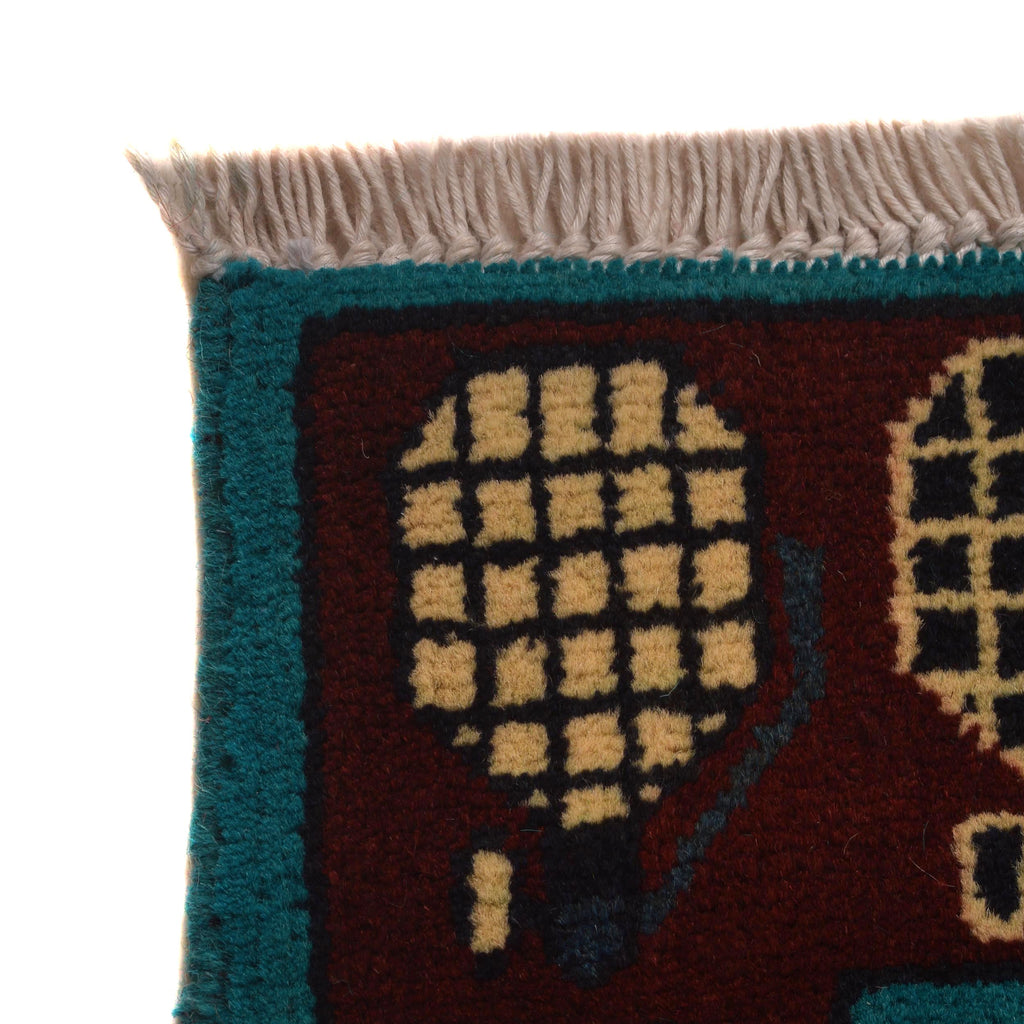 Afghan Helicopter War Story Rug 4.7x3.4 ft