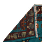 Afghan Helicopter War Story Rug 4.7x3.4 ft