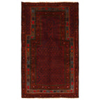 Afghan Woolen Prayer Rug 5.6x3.2 ft