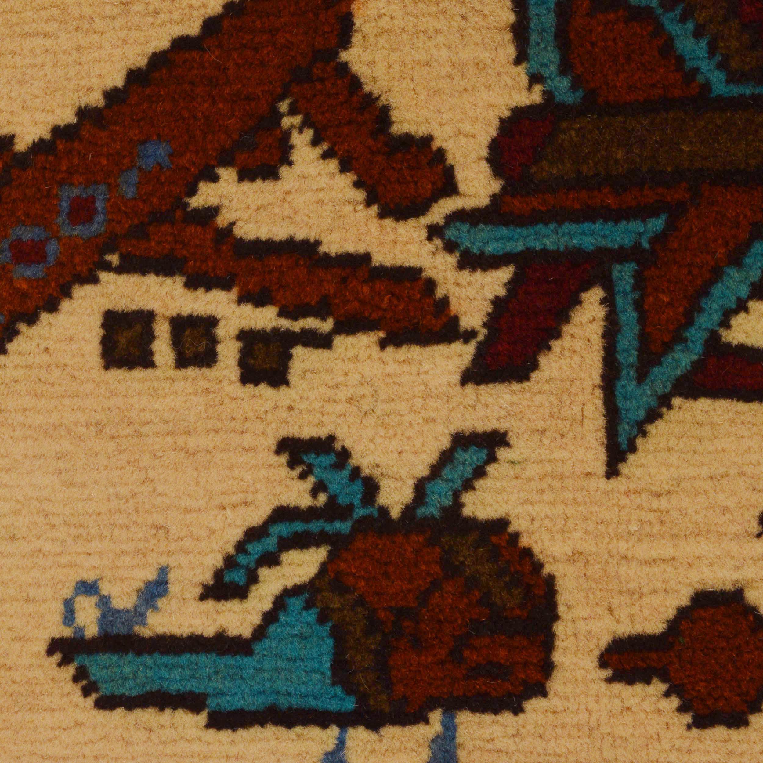 Traditional War Weapons Carpet 5.1x3.3 ft