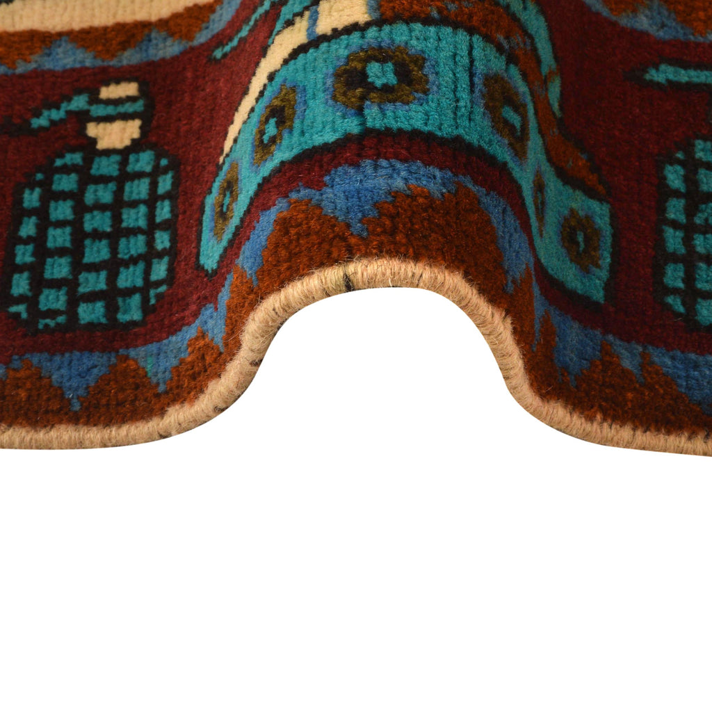 Traditional War Weapons Carpet 5.1x3.3 ft