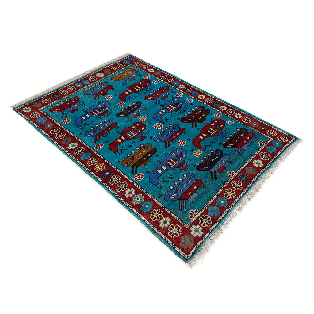 Weapons Rugs Handwoven Afghan Weapons Conflict Story Rug | Tribal Wool War Carpet ...