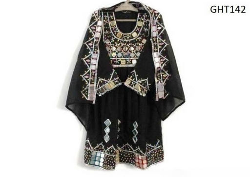 afghan fashion new dress in black color