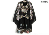 Buy Tribal Eid Dress For Kids In Black Color Wholesale Afghan Frocks In Low Price