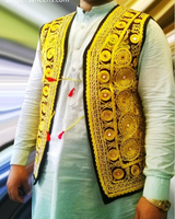 Afghan Vest with Zari Embroidery