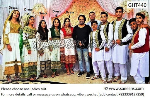 afghan clothes, pashtun bridal dress, saneens dresses