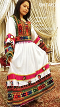 Muslimah Fashion Long Dress In White Color Afghan Persian Nikah Clothes