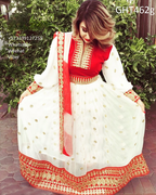 Pathani Dress In White Color Muslim Nikah Frock Hijab Fashion
