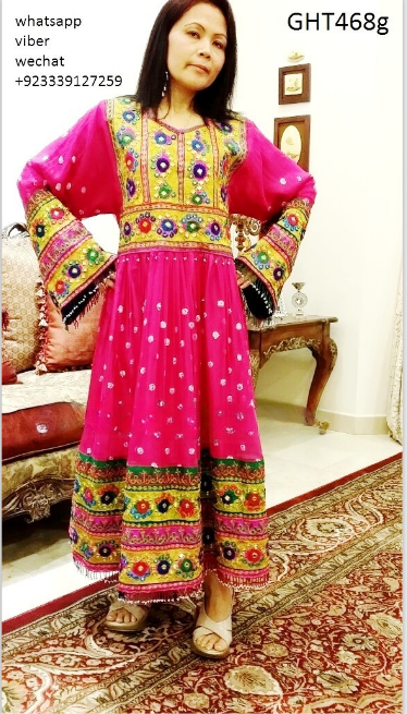 Afghan Bridal Embroidered Gown Dress
