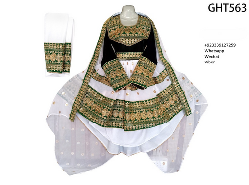 Afghan Embroidered Wedding Frock