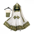 Elegant Afghan Bridal Embroidered Dress