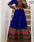 New traditional kuchi mirror yakhan  style clothes in blue color