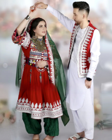 Afghan Dress & Vest Couples