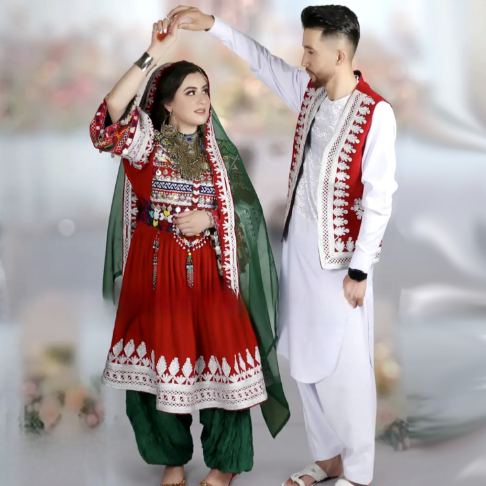 New Afghan couple clothes online