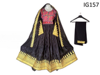 Traditional Afghan Eid Dress In Black Color