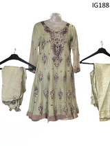 Beautiful Pakistani Vintage Silma Sitara Work Dress by Saneens