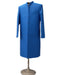 New afghan men simple long coat in blue color