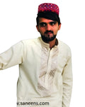New afghan hard embroidery dress for men