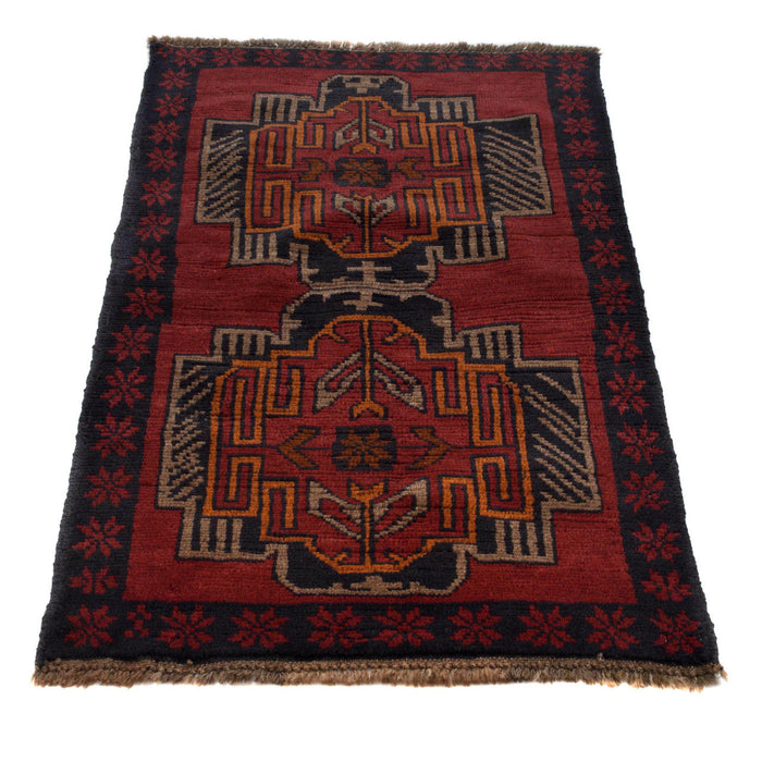 handcrafted wool rug, Afghan traditional carpet, 