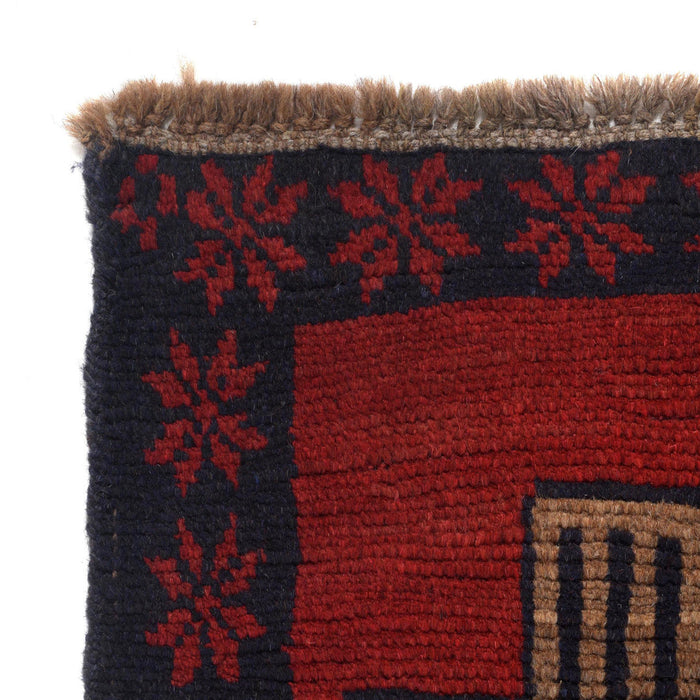 handwoven Afghan rug, durable wool area rug, 