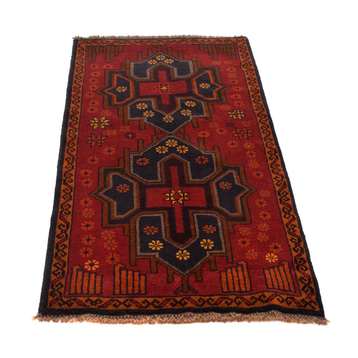 handcrafted wool rug, Afghan traditional carpet, 