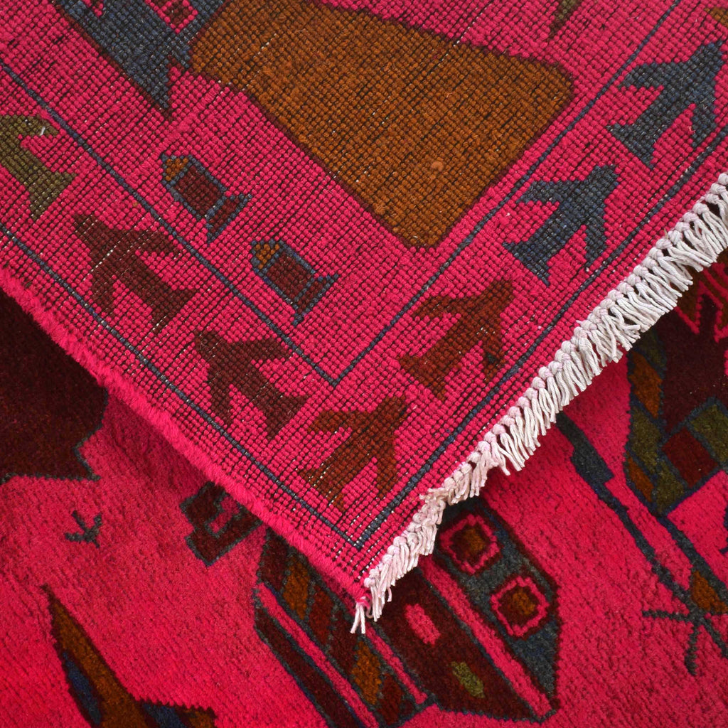 Handmade Afghan AK-47 War Rug 4.8x3.3 ft