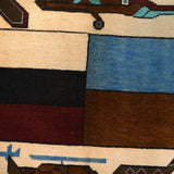 Cultural Russia & Ukraine War Art Rug 4.9x3.3 ft