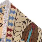 Cultural Russia & Ukraine War Art Rug 4.9x3.3 ft