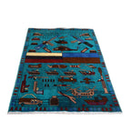 Unique Storytelling Russia & Ukraine War Rug 4.9x3.3 ft