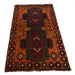 Afghan tribal rug, hand-knotted wool rug, Baloch rug for home décor, 
