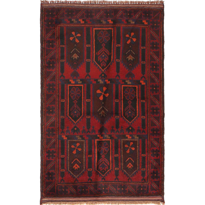 Prayer Rug Afghan Crafted 4.3x2.8 ft