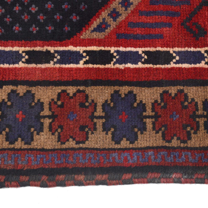 Afghan Handloom Prayer Rug 4.5x3.1 ft
