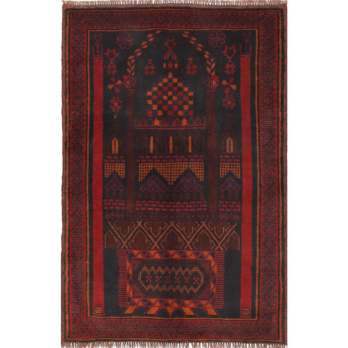 Prayer Rug Afghan Texture 4.8x3.2 ft