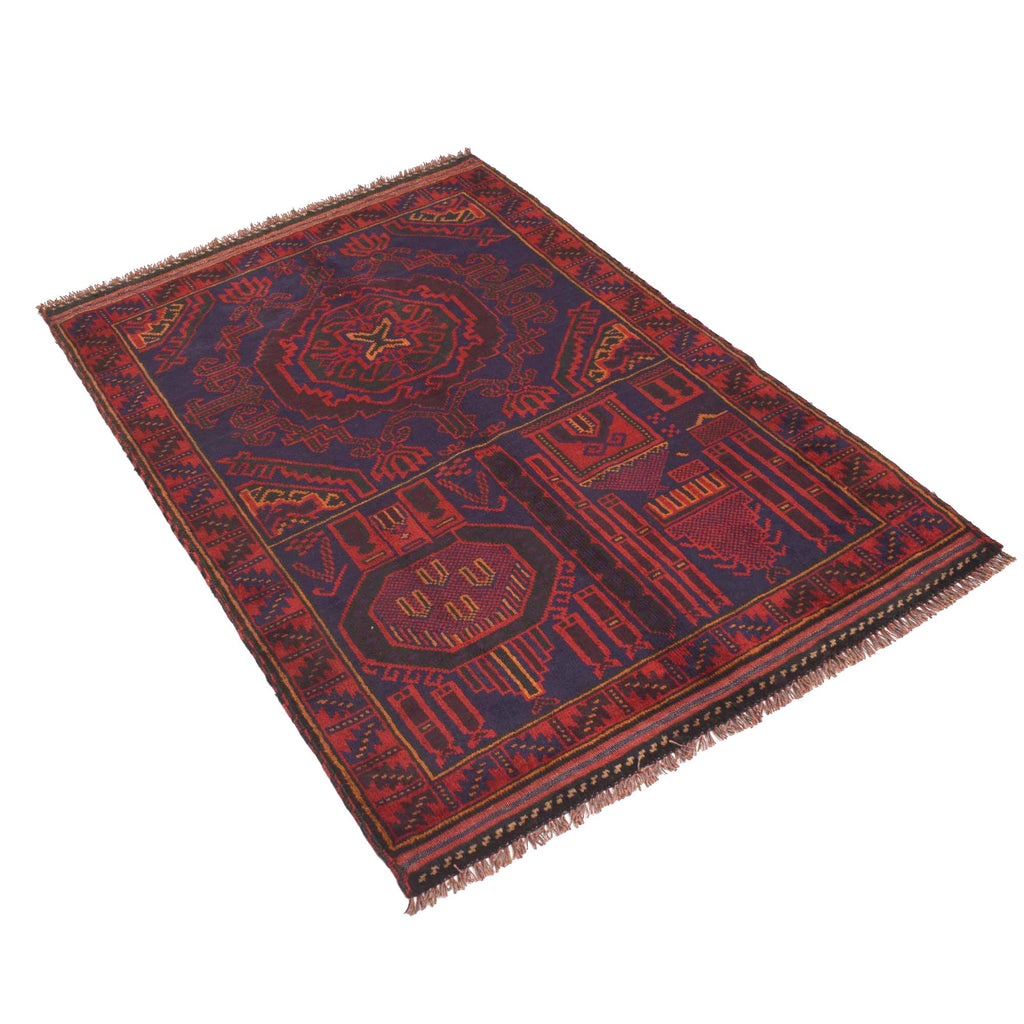 Afghan Tribal Prayer Piece 4.7x3.1 ft
