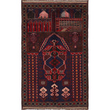 Afghan Artisan Prayer Weave 4.8x2.9 ft
