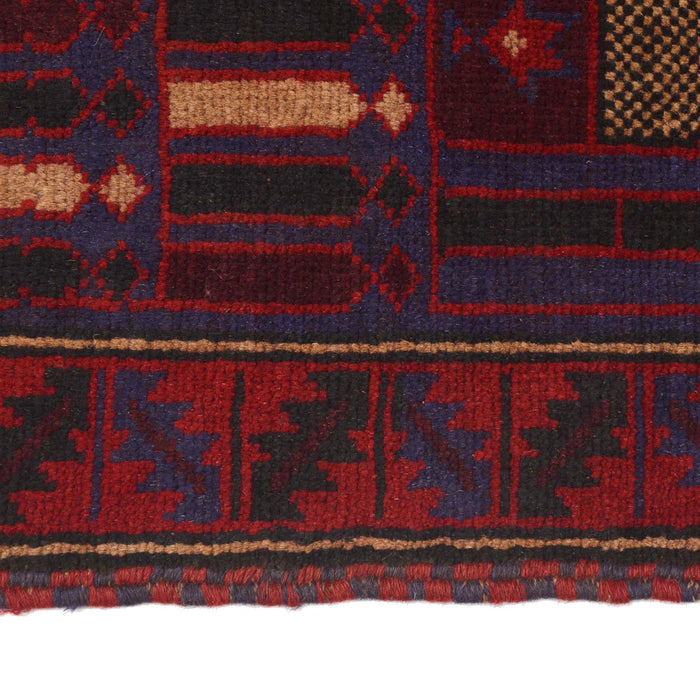 Soft Afghan Wool Prayer Rug 4.7x2.9 ft