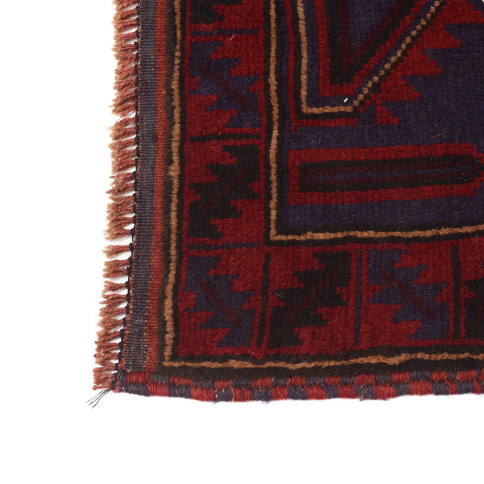 Soft Afghan Wool Prayer Rug 4.7x2.9 ft