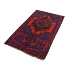 Afghan Authentic Prayer Rug 4.6x2.8 ft