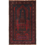 Worship Mat Afghan Craft 4.6x2.8 ft