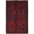 Traditional Afghan Prayer Piece 4.5x3 ft