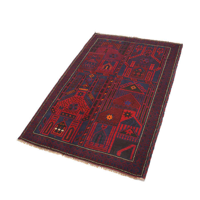 Traditional Afghan Prayer Piece 4.5x3 ft