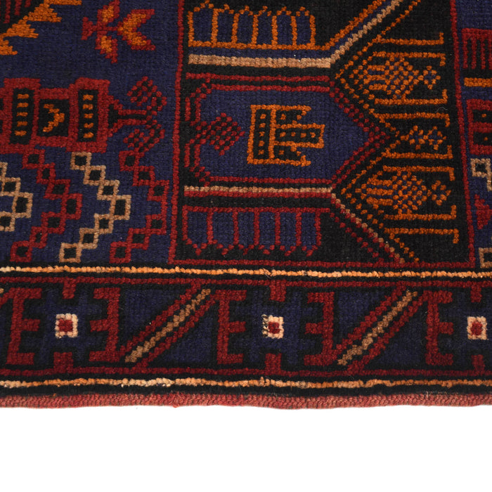 Afghan Rug Crafted Prayer 4.7x2.9 ft