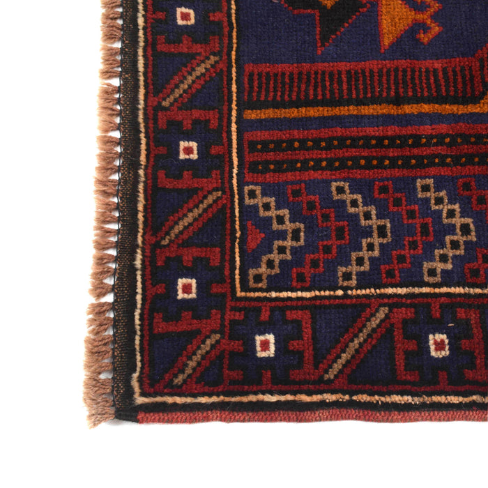 Afghan Rug Crafted Prayer 4.7x2.9 ft