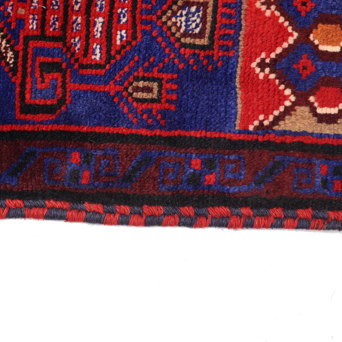 Authentic Nomadic Prayer Mat Afghan 4.6x3 ft