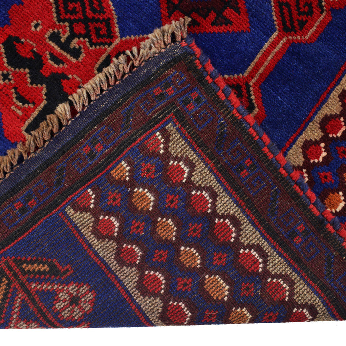 Authentic Nomadic Prayer Mat Afghan 4.6x3 ft